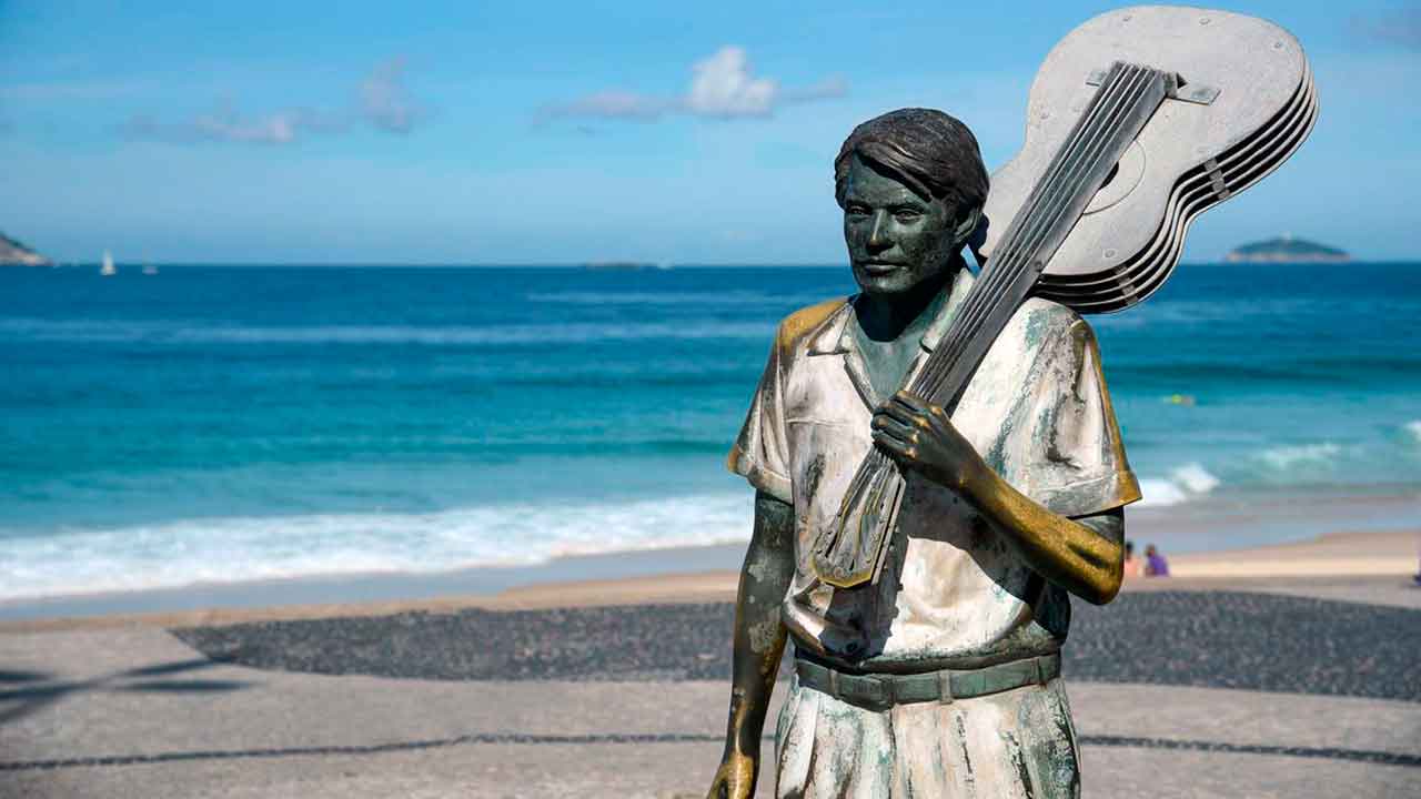 Tom Jobim Statue Ipanema Beach Rio de Janeiro