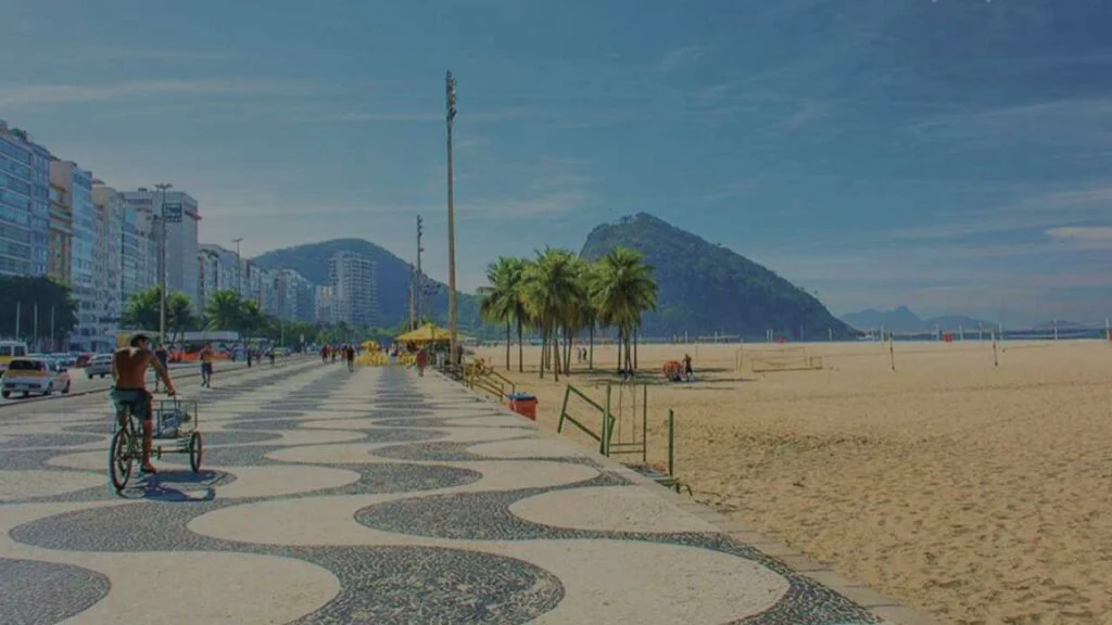 Copacabana Beach Boardwalk Rio de Janeiro