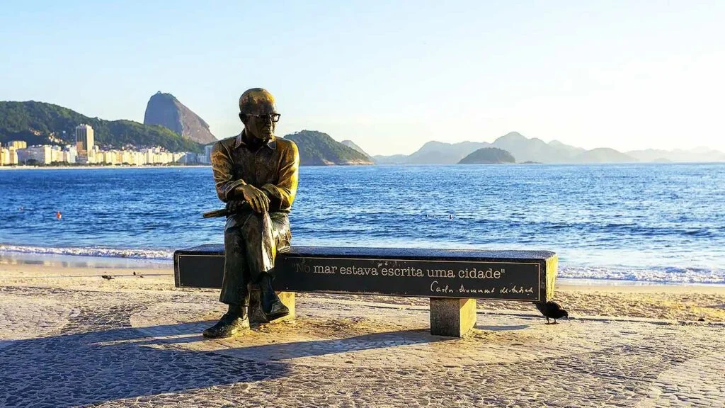 Drummond Statue What to do in Copacabana Rio de Janeiro